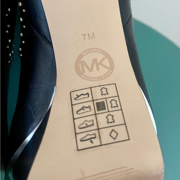 Michael Kors black platform boots with studs size 7M great condition org $350 - Picture 15 of 15